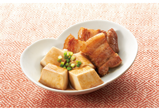 豆腐と豚バラ肉の煮込み