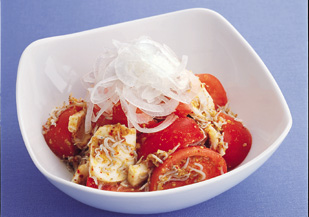 トマトとモツァレラのナムル風