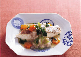 れんこんと鯛のかぶら蒸し風