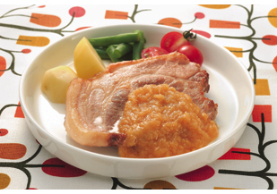 ポークソテー・アップルジンジャーソース