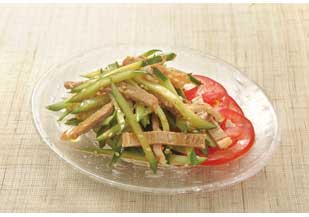 きゅうりの豚肉入り酢の物