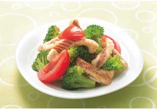 ねじねじくんとブロッコリーのカレー風味