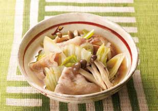 白菜ときのこのあっさり煮