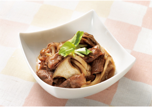 牛肉ときのこのぽん酢煮