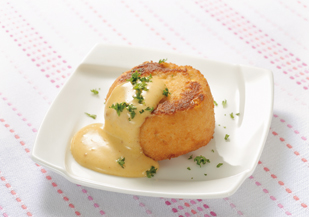 じゃがんものカレーマヨソースがけ