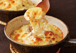 干し白菜と干し大根の米粉で簡単グラタン