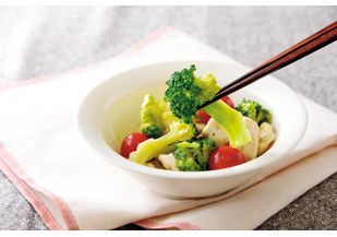 ブロッコリーとささみのイタリアンマリネ