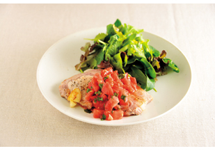 豚肉のソテーフレッシュトマトソース