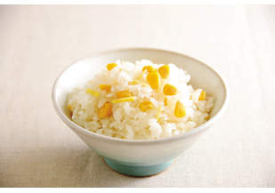 とうもろこしとしょうがのごはん