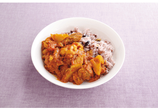 れんこんと鶏肉のヨーグルトカレー